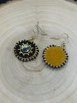 Black and Gold Simply Significants Drop Earrings
