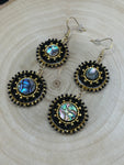 Black and Gold Simply Significants Drop Earrings