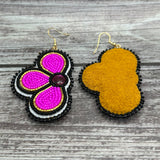 Split Flower Earrings