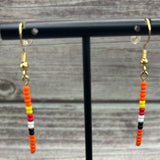 Simple Beaded Sticks Earring
