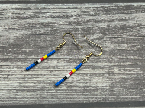 Simple Beaded Sticks Earring