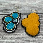 Split Flower Earrings
