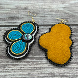 Split Flower Earrings