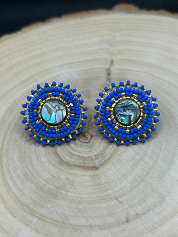 Blue and Gold Simply Significants Drop Earrings