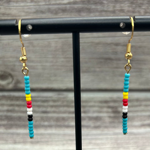 Simple Beaded Sticks Earring