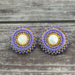 Simply Significants Stud Earrings-Mother of Pearl