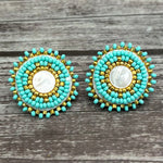 Simply Significants Stud Earrings-Mother of Pearl