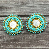 Simply Significants Stud Earrings-Mother of Pearl