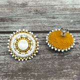 Simply Significants Stud Earrings-Mother of Pearl