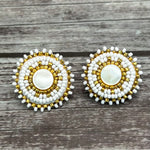 Simply Significants Stud Earrings-Mother of Pearl