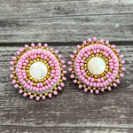 Simply Significants Stud Earrings-Mother of Pearl