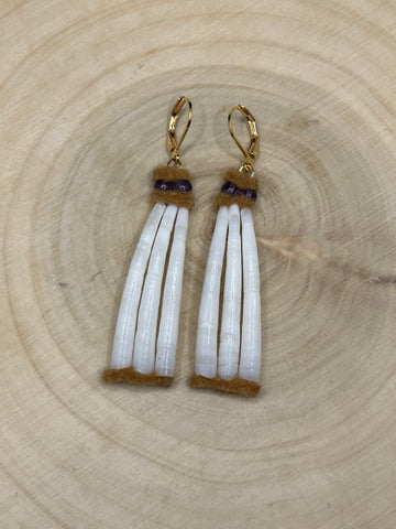 Dentalium Earrings