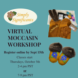 October Virtual Beaded Moccasin Making Workshop