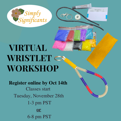 November Virtual Beaded Wristlet Making Workshop