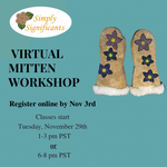 December Virtual Beaded Mitten Making Workshop